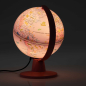 Preview: Beleuchteter Miniglobus - pinkfarbend 16 cm