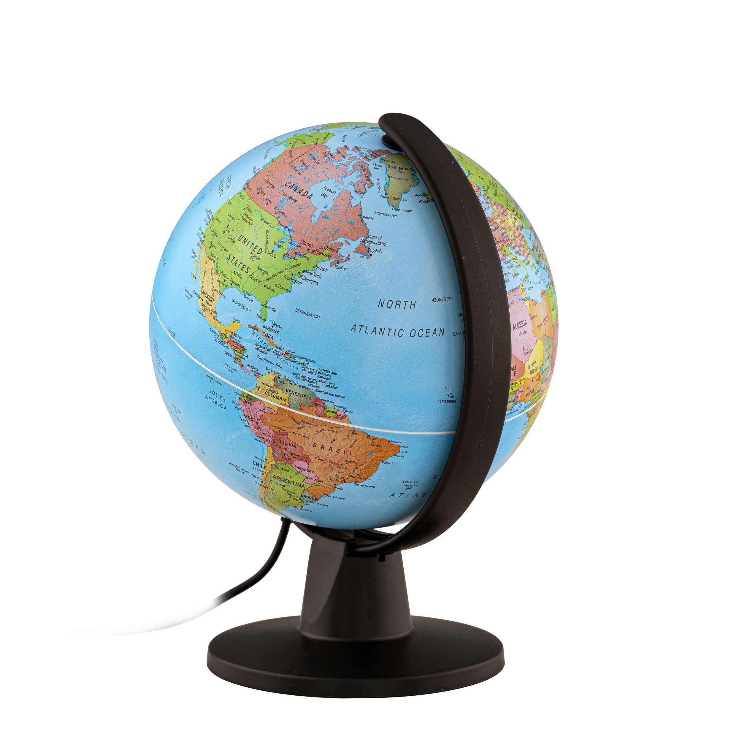 Beleuchteter Miniglobus mit Sternenhimmel