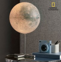 *** NEU 2023 ***  Design-Leuchtglobus National Geographic Moon Posh