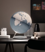 *** NEU 2020 ***  Design-Leuchtglobus Atmosphere Evolve Steel Blue